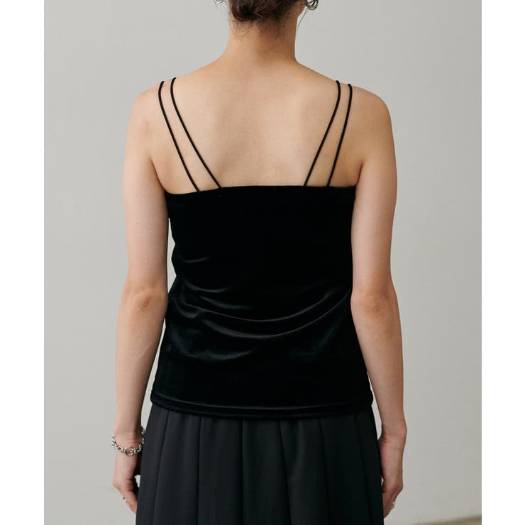 【LARUTA】カップ付きベロアキャミ | NICE CLAUP / OLIVE des OLIVE　OUTLET | 詳細画像8 