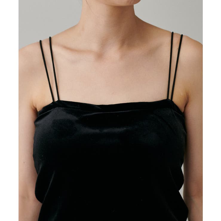 【LARUTA】カップ付きベロアキャミ | NICE CLAUP / OLIVE des OLIVE　OUTLET | 詳細画像9 