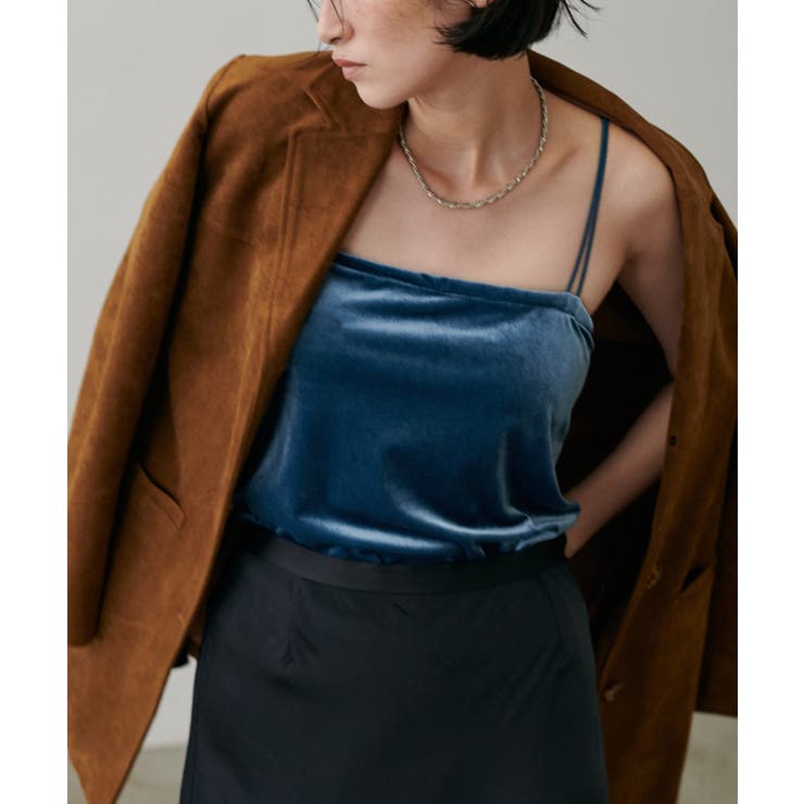 【LARUTA】カップ付きベロアキャミ | NICE CLAUP / OLIVE des OLIVE　OUTLET | 詳細画像14 