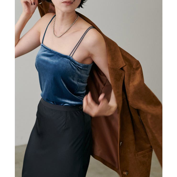 【LARUTA】カップ付きベロアキャミ | NICE CLAUP / OLIVE des OLIVE　OUTLET | 詳細画像15 