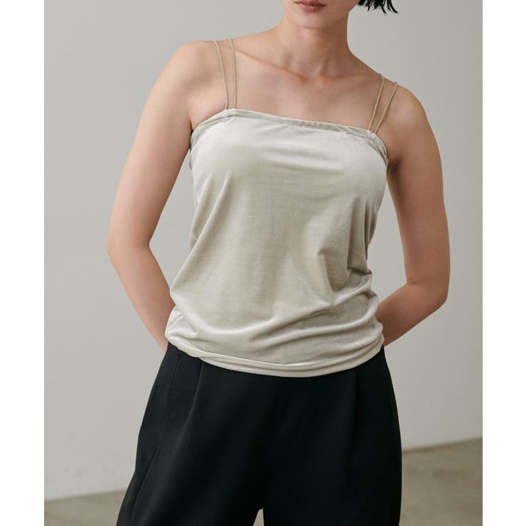 【LARUTA】カップ付きベロアキャミ | NICE CLAUP / OLIVE des OLIVE　OUTLET | 詳細画像25 