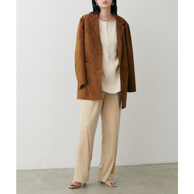 【LARUTA】長袖ワッフルカットソーTee | NICE CLAUP / OLIVE des OLIVE　OUTLET | 詳細画像5 