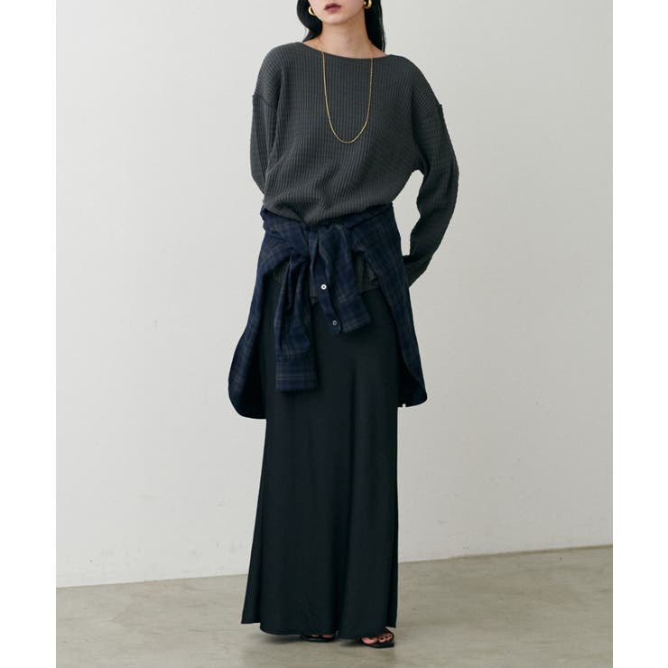 【LARUTA】長袖ワッフルカットソーTee | NICE CLAUP / OLIVE des OLIVE　OUTLET | 詳細画像9 