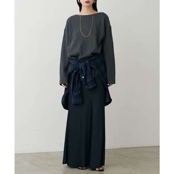 【LARUTA】長袖ワッフルカットソーTee | NICE CLAUP / OLIVE des OLIVE　OUTLET | 詳細画像10 