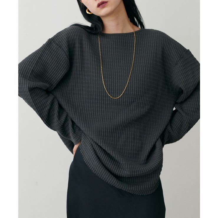 【LARUTA】長袖ワッフルカットソーTee | NICE CLAUP / OLIVE des OLIVE　OUTLET | 詳細画像12 