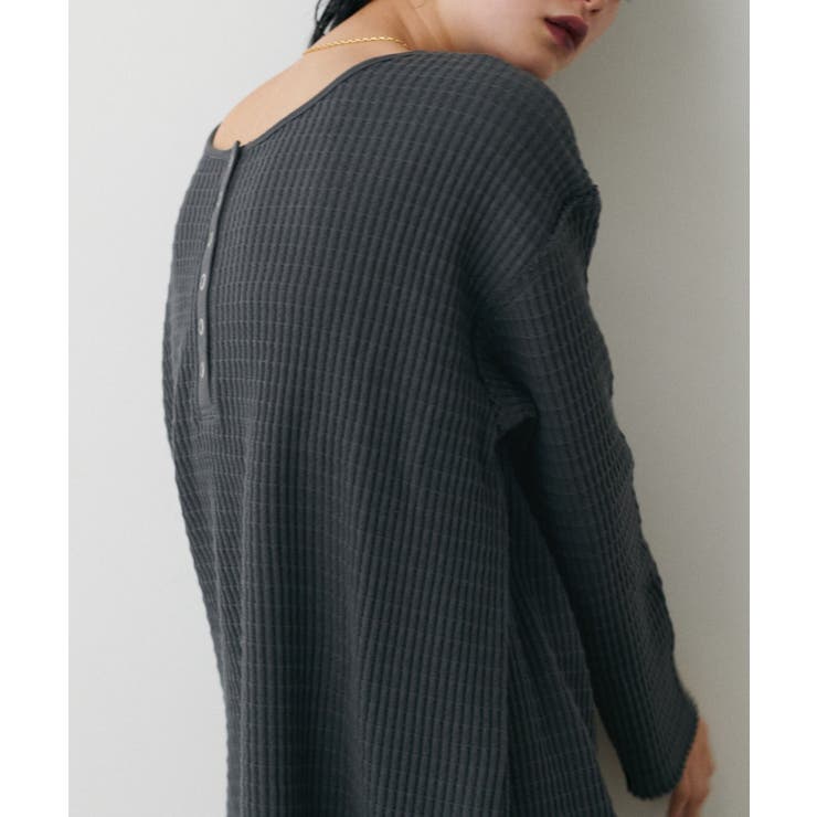 【LARUTA】長袖ワッフルカットソーTee | NICE CLAUP / OLIVE des OLIVE　OUTLET | 詳細画像15 