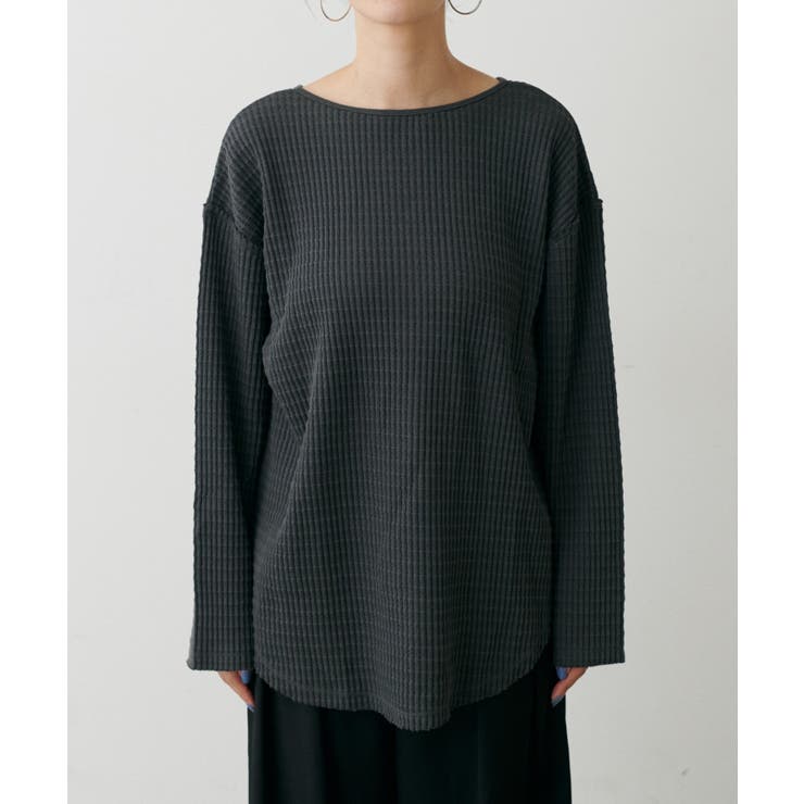 【LARUTA】長袖ワッフルカットソーTee | NICE CLAUP / OLIVE des OLIVE　OUTLET | 詳細画像16 