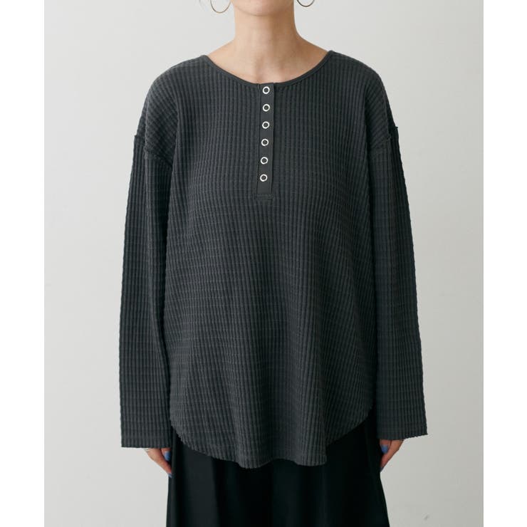 【LARUTA】長袖ワッフルカットソーTee | NICE CLAUP / OLIVE des OLIVE　OUTLET | 詳細画像19 