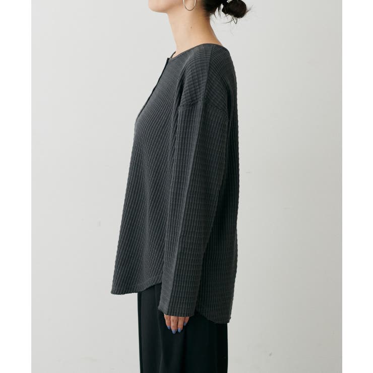 【LARUTA】長袖ワッフルカットソーTee | NICE CLAUP / OLIVE des OLIVE　OUTLET | 詳細画像20 