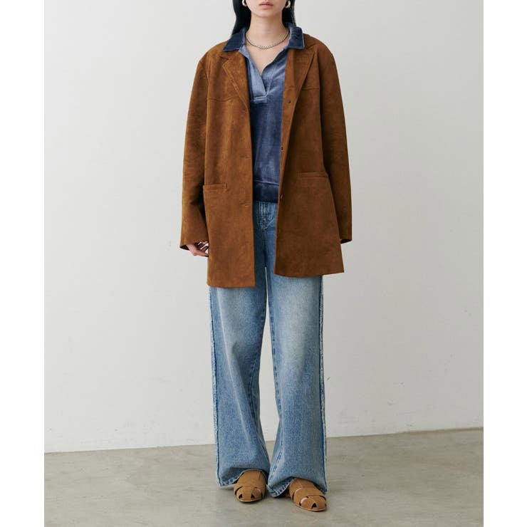 【LARUTA】ベロアポロシャツプルオーバー | NICE CLAUP / OLIVE des OLIVE　OUTLET | 詳細画像12 