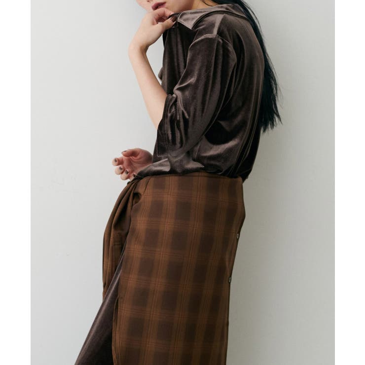 【LARUTA】ベロアポロシャツプルオーバー | NICE CLAUP / OLIVE des OLIVE　OUTLET | 詳細画像20 