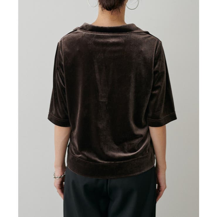 【LARUTA】ベロアポロシャツプルオーバー | NICE CLAUP / OLIVE des OLIVE　OUTLET | 詳細画像24 