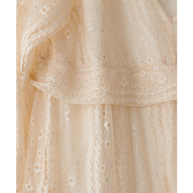 【LARUTA】レース切替ロングワンピース | NICE CLAUP / OLIVE des OLIVE　OUTLET | 詳細画像6 