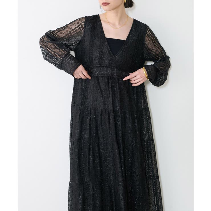 【LARUTA】レース切替ロングワンピース | NICE CLAUP / OLIVE des OLIVE　OUTLET | 詳細画像11 