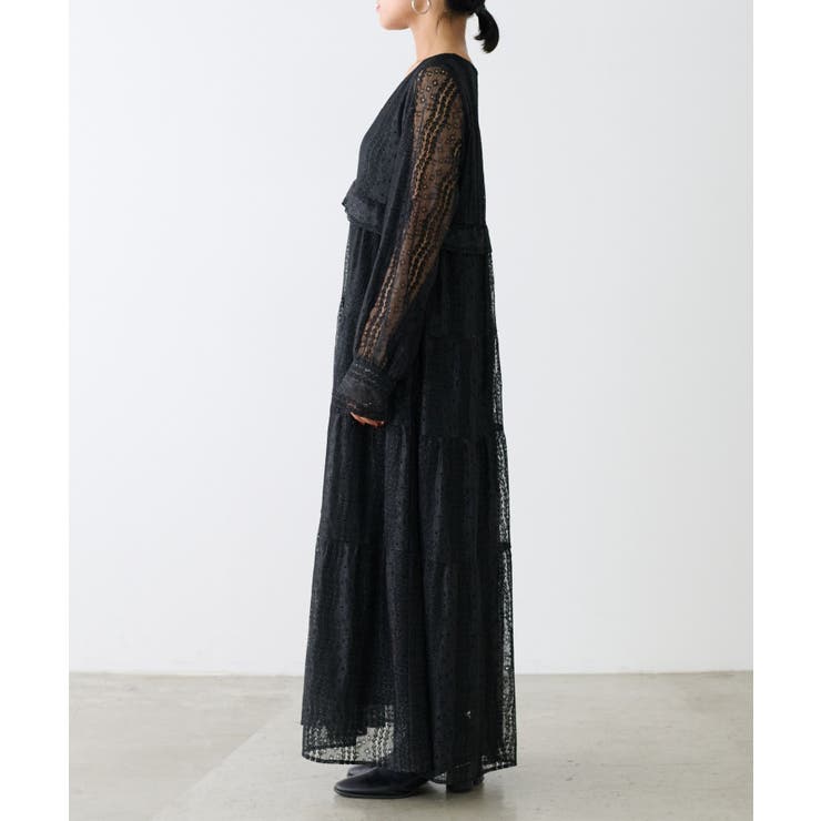 【LARUTA】レース切替ロングワンピース | NICE CLAUP / OLIVE des OLIVE　OUTLET | 詳細画像14 