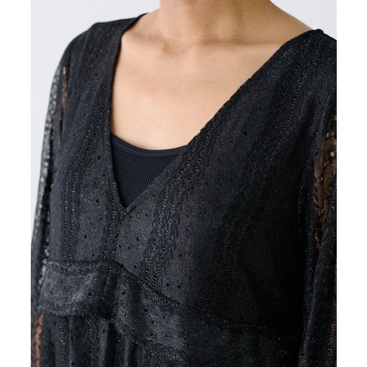 【LARUTA】レース切替ロングワンピース | NICE CLAUP / OLIVE des OLIVE　OUTLET | 詳細画像16 