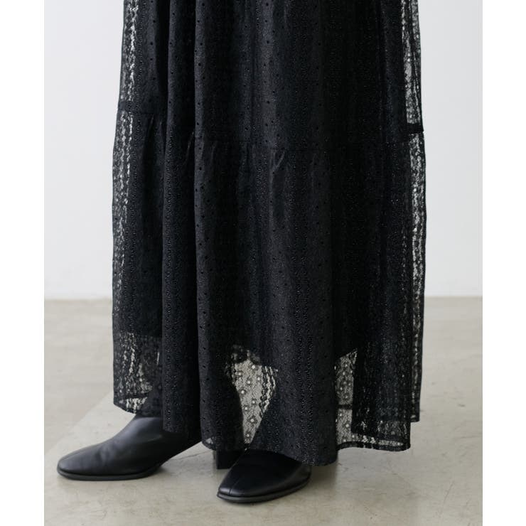 【LARUTA】レース切替ロングワンピース | NICE CLAUP / OLIVE des OLIVE　OUTLET | 詳細画像20 