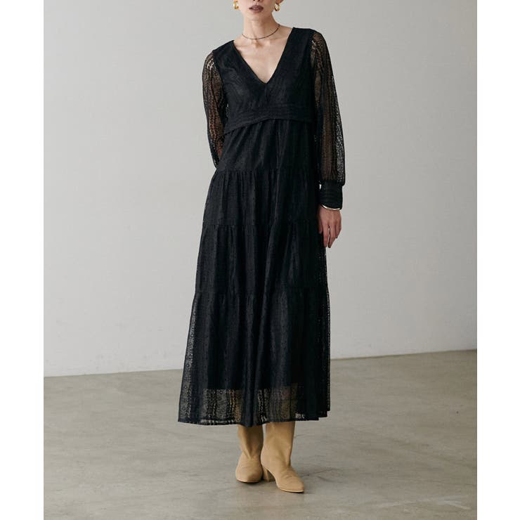 【LARUTA】レース切替ロングワンピース | NICE CLAUP / OLIVE des OLIVE　OUTLET | 詳細画像24 