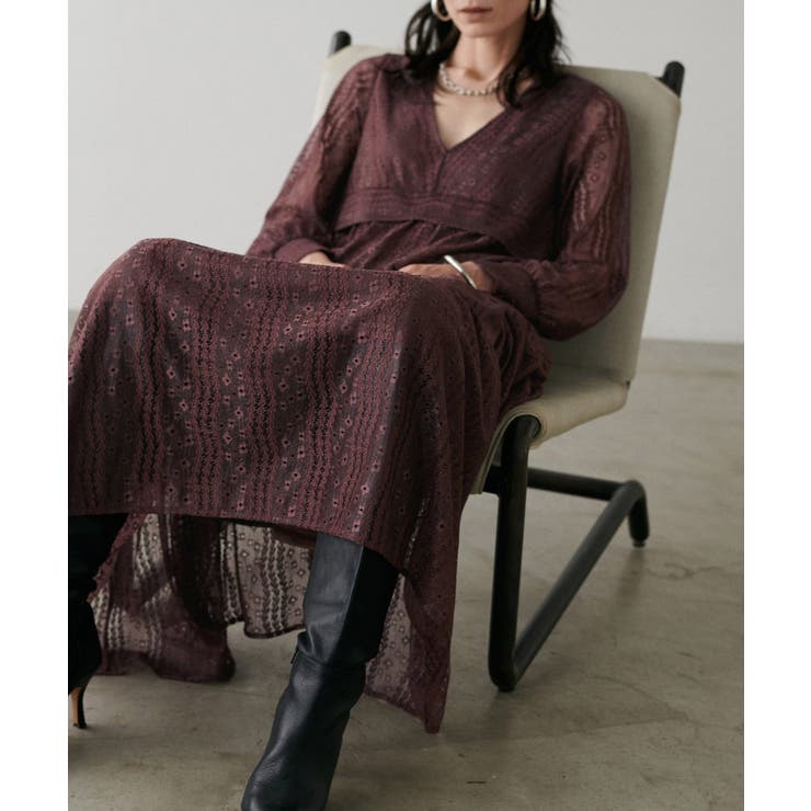 【LARUTA】レース切替ロングワンピース | NICE CLAUP / OLIVE des OLIVE　OUTLET | 詳細画像33 