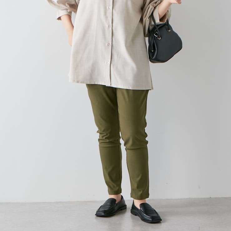 テーパードパンツ レディース ストレッチ 50代 夏 パンツ