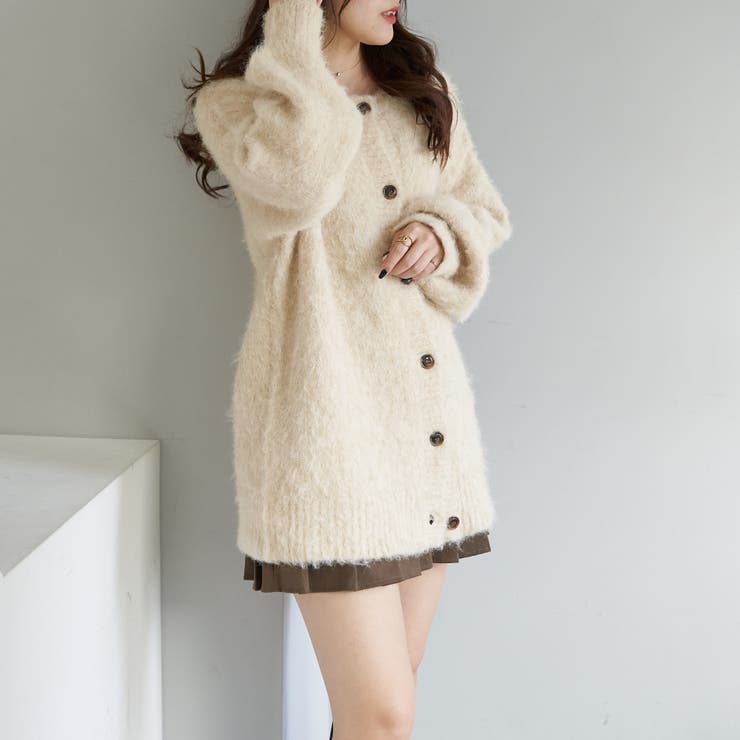 ふわふわシャギーカーディガン | RMAF　NICE CLAUP / OLIVE des OLIVE | 詳細画像3 