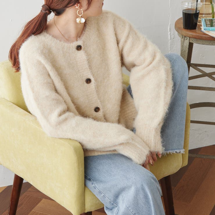 ふわふわシャギーカーディガン | RMAF　NICE CLAUP / OLIVE des OLIVE | 詳細画像14 