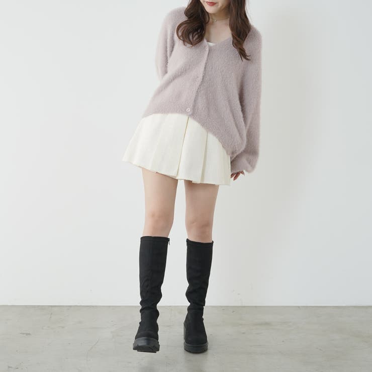 シャギーヤーンショート丈カーディガン | RMAF　NICE CLAUP / OLIVE des OLIVE | 詳細画像13 