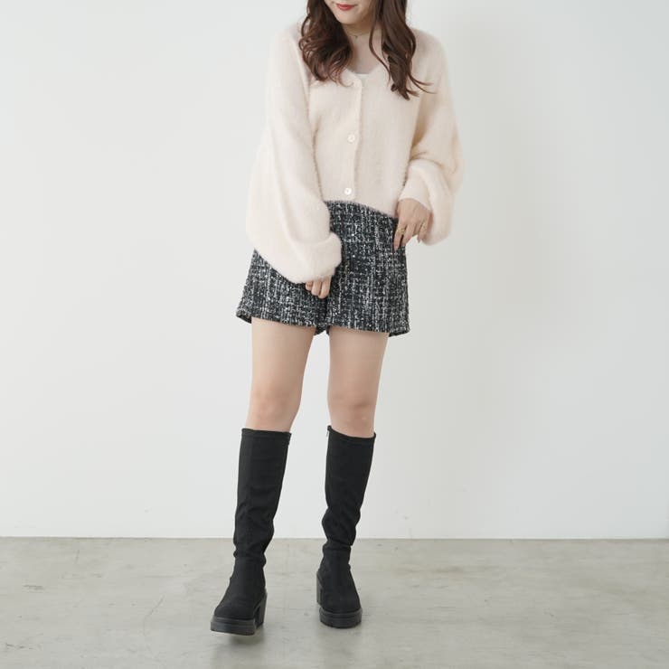 シャギーヤーンショート丈カーディガン | RMAF　NICE CLAUP / OLIVE des OLIVE | 詳細画像19 