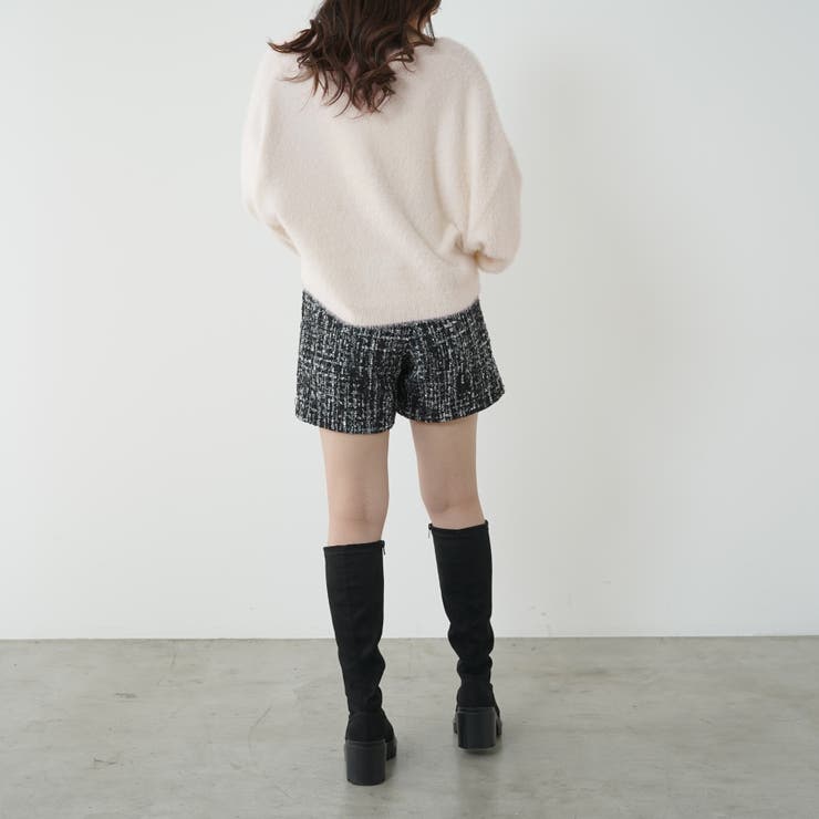 シャギーヤーンショート丈カーディガン | RMAF　NICE CLAUP / OLIVE des OLIVE | 詳細画像21 