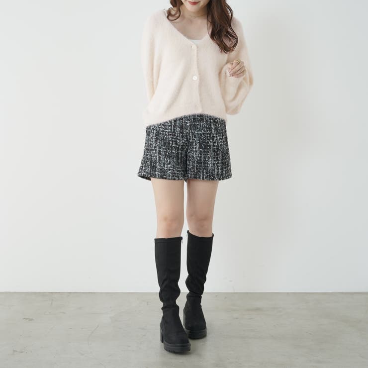 シャギーヤーンショート丈カーディガン | RMAF　NICE CLAUP / OLIVE des OLIVE | 詳細画像22 