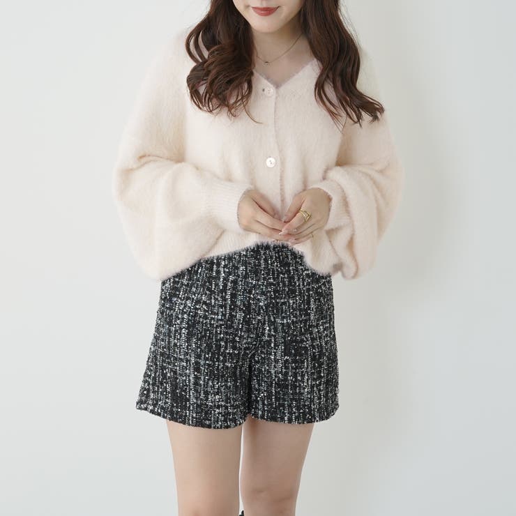 シャギーヤーンショート丈カーディガン | RMAF　NICE CLAUP / OLIVE des OLIVE | 詳細画像16 