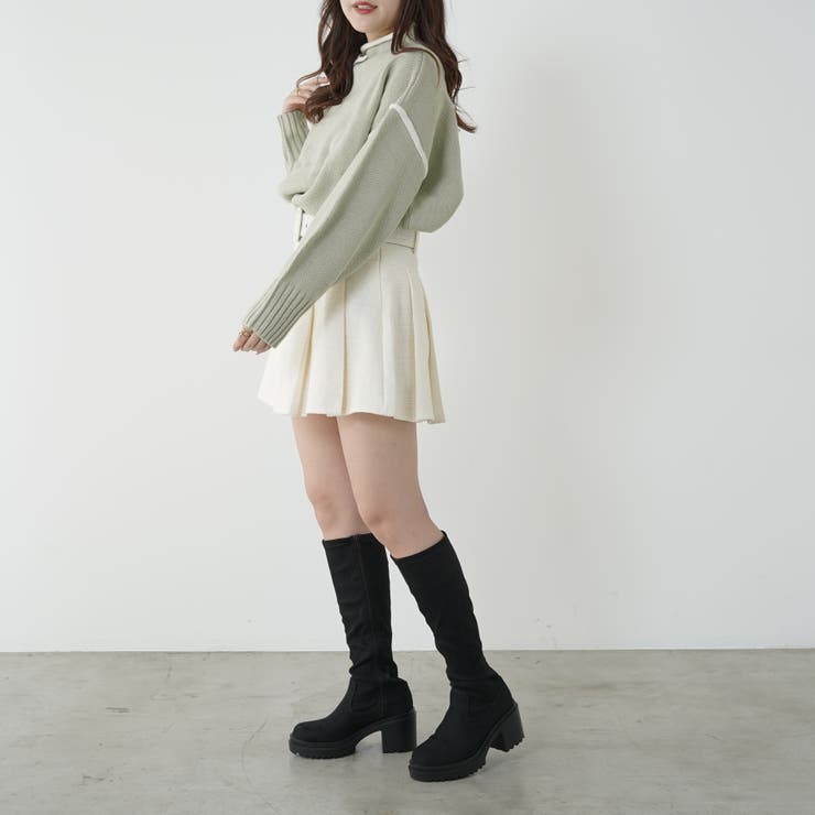 配色ラインニット[品番：OLOW0011018]｜OLIVE des OLIVE OUTLET