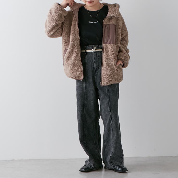 定番】フード付きボアブルゾン[品番：OLOW0010955]｜RMAF NICE CLAUP