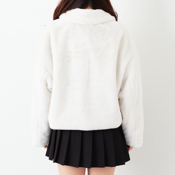 フェイクラビットファー衿ブルゾン[品番：OLOW0010956]｜RMAF NICE