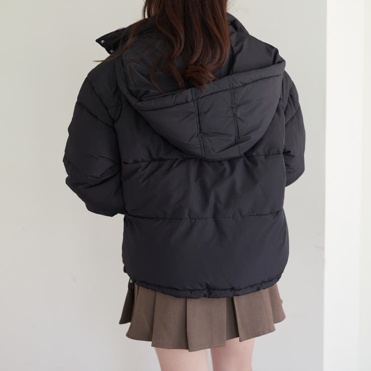 OLIVE des OLIVE ファーティペットエコレザーブルゾン ブラック ファーティペットエコレザーブルゾン | OLIVE des OLIVE(オリーブ デ