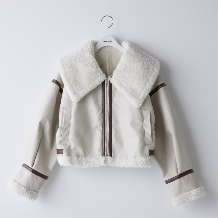 アイボリー | ビックカラーショートブルゾン | RMAF　NICE CLAUP / OLIVE des OLIVE