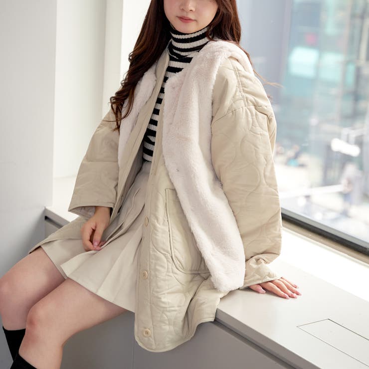 ファーベスト+キルトブルゾン[品番：OLOW0011495]｜RMAF NICE CLAUP