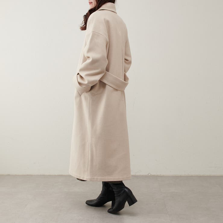 バックベルトステンカラーコート[品番：OLOW0011039]｜RMAF NICE