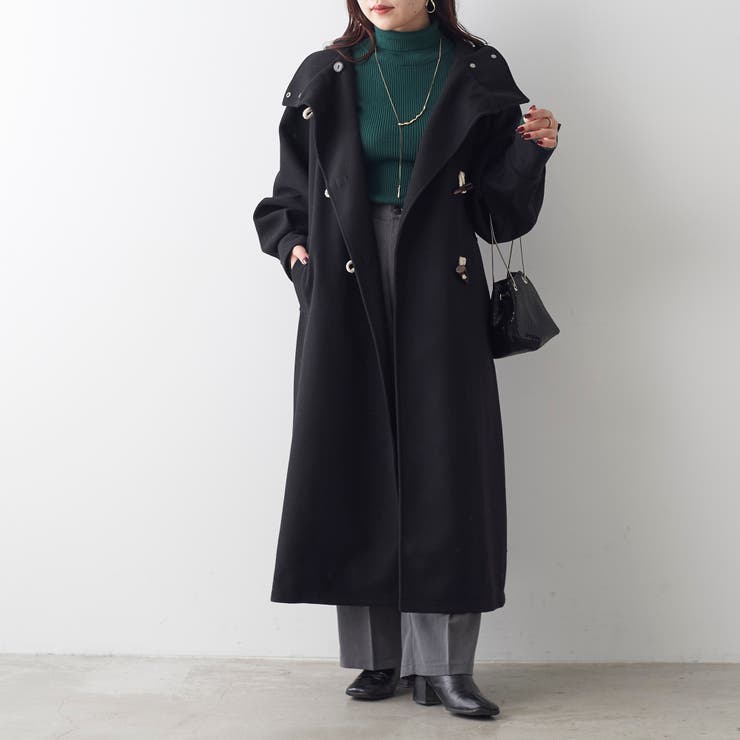 DRESSEDUNDRESSED 2017AW ダッフルコート シャツ スタンドカラーダッフルコート[品番：OLOW0011489]｜RMAF NICE CLAUP