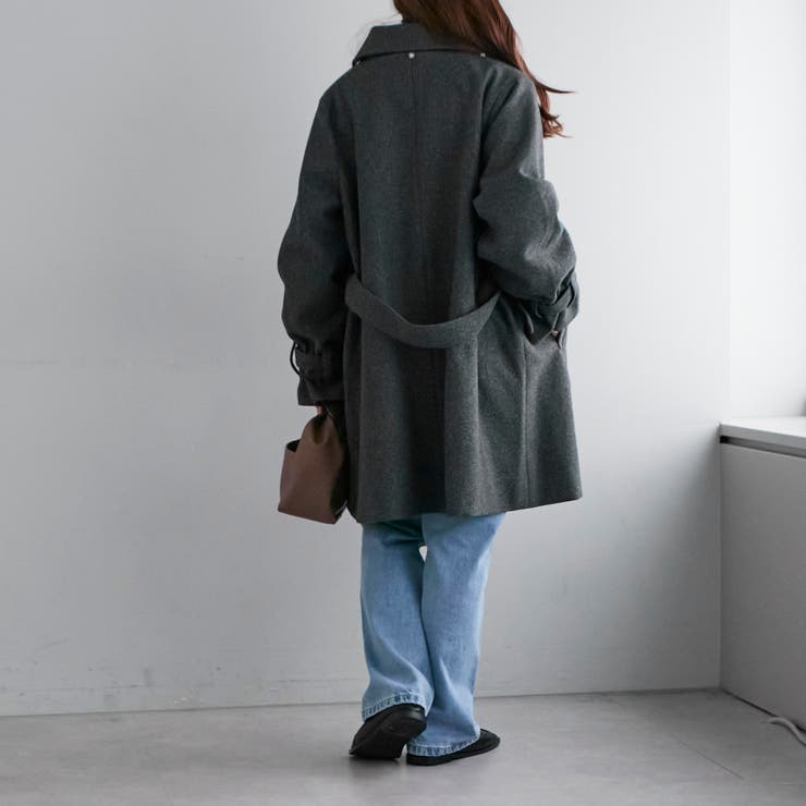 ケープ付2WAYハーフコート[品番：OLOW0011307]｜RMAF NICE CLAUP