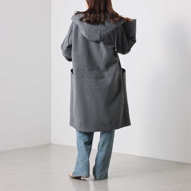 フェイクウールフードコート[品番：OLOW0011043]｜RMAF NICE CLAUP