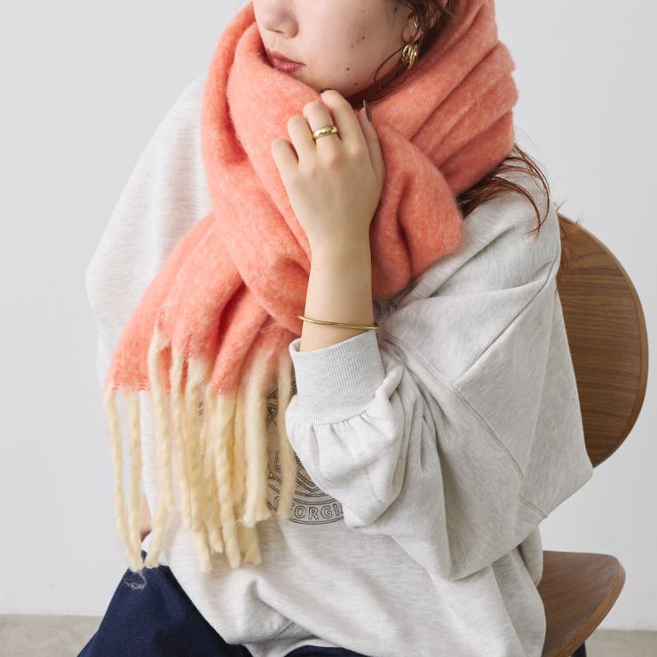 起毛フェイクウールメランジマフラー[品番：OLOW0011247]｜RMAF NICE