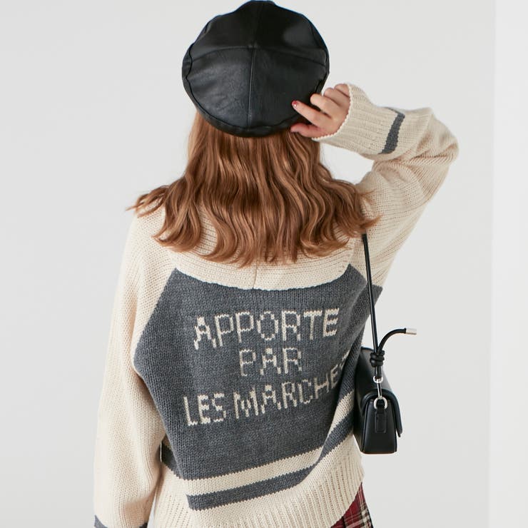 【MARCHES】ジャガードニットZIPカーデ | RMAF　NICE CLAUP / OLIVE des OLIVE | 詳細画像12 