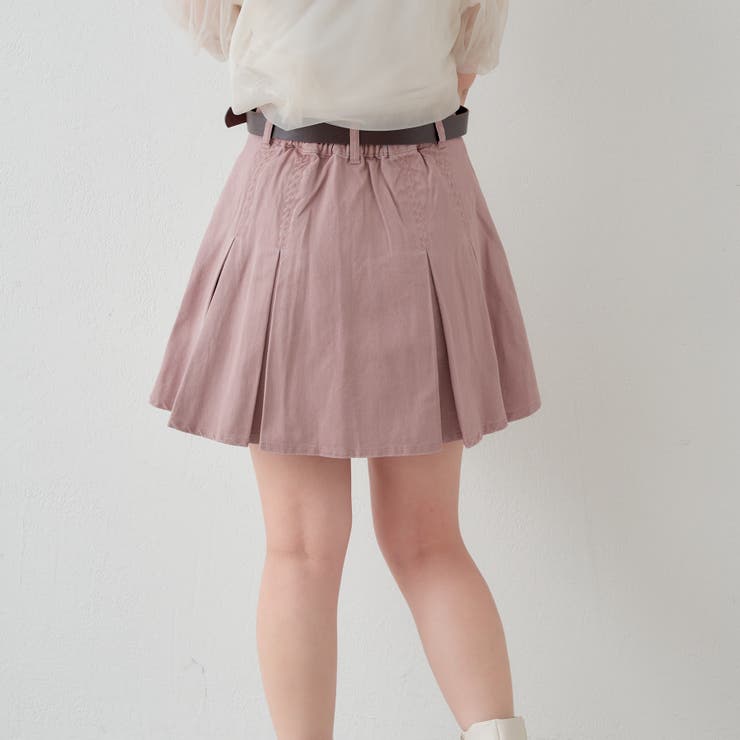 ベルト付プリーツミニスカート[品番：OLOW0012304]｜RMAF NICE