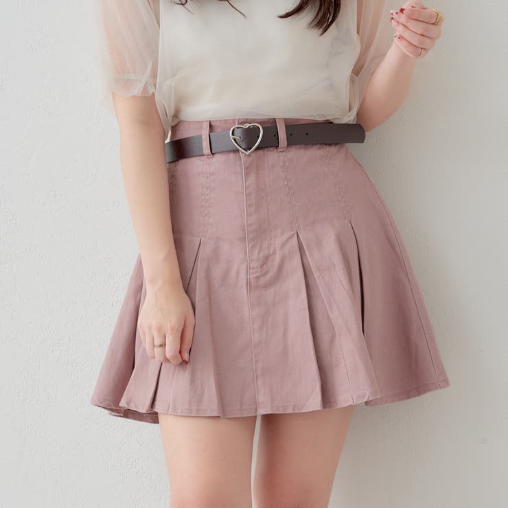 【eimygolf】プリーツヘムミニスカート ピンク セール】プリーツヘムミニスカート（スカート）｜EIMY GOLF