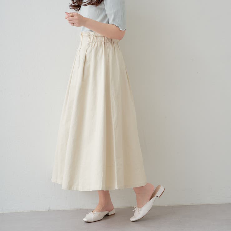 ZIPUP＆レースアップ2WAYフレアスカート[品番：OLOW0012305]｜RMAF