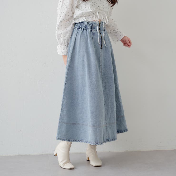 ZIPUP＆レースアップ2WAYフレアスカート[品番：OLOW0012305]｜RMAF