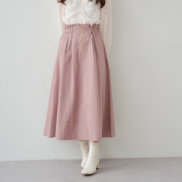 ZIPUP＆レースアップ2WAYフレアスカート[品番：OLOW0012305]｜RMAF