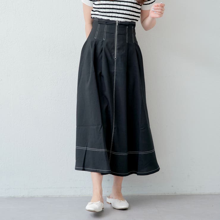 フロントZIP配色スカート[品番：OLOW0012770]｜RMAF NICE CLAUP