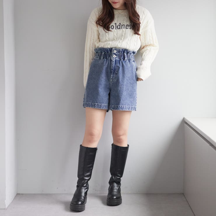 後ろ姿も可愛い】後ポケット刺繍入ショートパンツ[品番：OLOW0012148